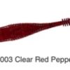 Realis V-Tailshad 3″ Clear Red Pepper